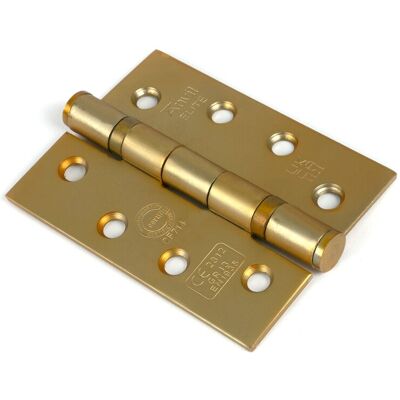 From The Anvil 51822 Satin Brass 4\" Ball Bearing Butt Hinge (Pair) Ss From The Anvil 51822 Satin Brass 4\" Ball Bearing Butt Hinge (Pair) Ss