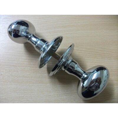 Carlisle Brass Victorian Oval Mortice Knobs X 2 Solid Polished Chrome Aq334-Cp Carlisle Brass Victorian Oval Mortice Knobs X 2 Solid Polished Chrome Aq334-Cp