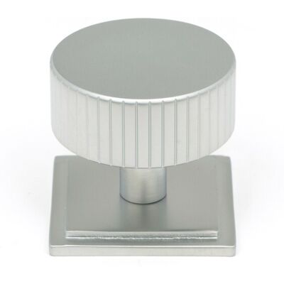From The Anvil 50420 Satin Chrome Judd Cabinet Knob - 38mm (Square) From The Anvil 50420 Satin Chrome Judd Cabinet Knob - 38mm (Square)