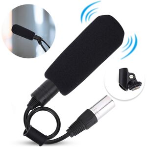Condenser Microphone Stereo Camera Mic Video Recording Black Unidirectional Fis Condenser Microphone Stereo Camera Mic Video Recording Black Unidirectional Fis