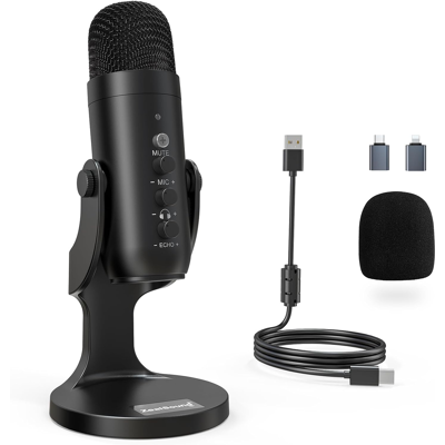 Zealsound Usb Microphone, Pc Phone Podcast Mic, Condenser Gaming Microphones For Zealsound Usb Microphone, Pc Phone Podcast Mic, Condenser Gaming Microphones For