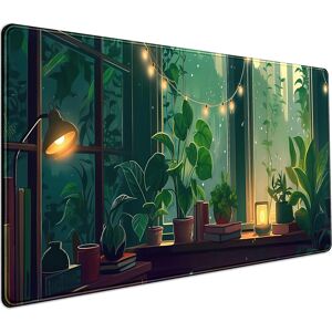 Cjydm Cute Green Lofi Desk Mat Plants Mouse Pad Anime Forest Aesthetic Nature Desk Pad Cjydm Cute Green Lofi Desk Mat Plants Mouse Pad Anime Forest Aesthetic Nature Desk Pad