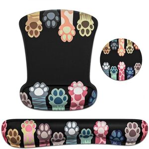 Sodial 3x(3 In 1 Mouse Pad Sets With Keyboard Wrist Rest Support, Memory Foam8489 Sodial 3x(3 In 1 Mouse Pad Sets With Keyboard Wrist Rest Support, Memory Foam8489