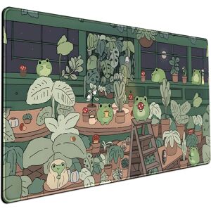 Mechanical Cattle Cute Frog Mouse Pad Desk Kawaii Green Decor Mat, Large Gaming Mechanical Cattle Cute Frog Mouse Pad Desk Kawaii Green Decor Mat, Large Gaming
