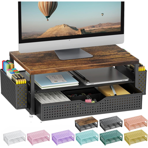 Does Not Apply Wood Monitor Stand Riser, Office Desk Shelf Organizer, Desk Organizer With Drawe Does Not Apply Wood Monitor Stand Riser, Office Desk Shelf Organizer, Desk Organizer With Drawe