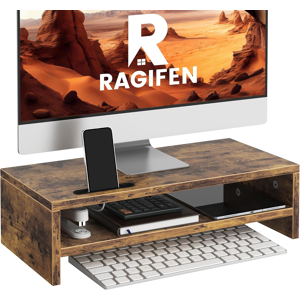 Does Not Apply Wood Monitor Stand For Desk, 2 Tier Anti-Slip Monitor Riser For Desktop With Pho Does Not Apply Wood Monitor Stand For Desk, 2 Tier Anti-Slip Monitor Riser For Desktop With Pho