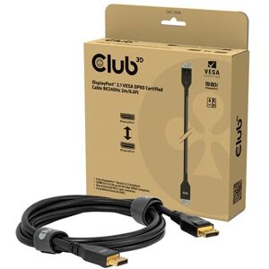 Club 3D 2m Club3d Cac-1094 Displayport 2.1 (M) To Displayport 2.1 (M) Bidirectional Cabl Club 3D 2m Club3d Cac-1094 Displayport 2.1 (M) To Displayport 2.1 (M) Bidirectional Cabl
