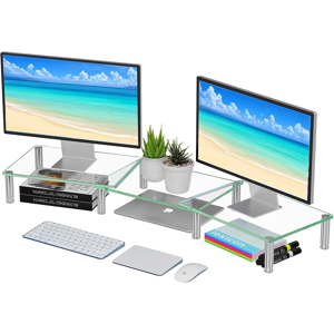 Does Not Apply 3 Pack Computer Monitor Riser With Tempered Glass Does Not Apply 3 Pack Computer Monitor Riser With Tempered Glass