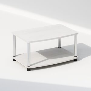 Furinno Turn-N-Tube Printer Stand With Storage, 2-Tier, White Oak Furinno Turn-N-Tube Printer Stand With Storage, 2-Tier, White Oak