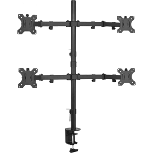 Vivo Quad Lcd Monitor Desk Mount Stand Fully Adjustable Fits 4 Screens Up To 27\ Vivo Quad Lcd Monitor Desk Mount Stand Fully Adjustable Fits 4 Screens Up To 27\