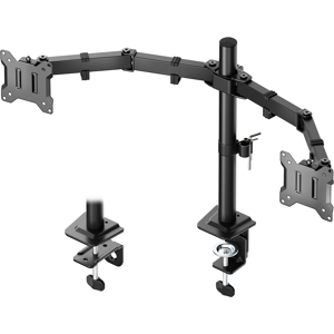 Does Not Apply Stable Dual Monitor Stand For 17–32” Computer Screens, Heavy-Duty Desk Mount Wit Does Not Apply Stable Dual Monitor Stand For 17–32” Computer Screens, Heavy-Duty Desk Mount Wit