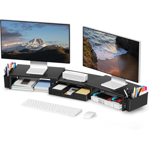 Does Not Apply 2-Tier Computer Monitor Stand Riser With Drawer, Desk Organizers And Accessories Does Not Apply 2-Tier Computer Monitor Stand Riser With Drawer, Desk Organizers And Accessories