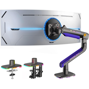 Does Not Apply Rgb Monitor Arm For 32 To 60 Inch Ultrawide Curved Computer Screen, Heavy Duty M Does Not Apply Rgb Monitor Arm For 32 To 60 Inch Ultrawide Curved Computer Screen, Heavy Duty M
