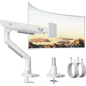 Does Not Apply Sleek Aluminum Monitor Arm For 17–57” Ultrawide Screens Up To 59 Lbs, Usb 3.0 A/ Does Not Apply Sleek Aluminum Monitor Arm For 17–57” Ultrawide Screens Up To 59 Lbs, Usb 3.0 A/