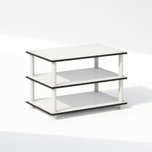 Furinno Just Printer Stand With Storage, 3-Tier, White Furinno Just Printer Stand With Storage, 3-Tier, White