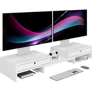 Does Not Apply Monitor Stand With 2 Drawers, Dual Monitor Stand Riser With Adjustable Length An Does Not Apply Monitor Stand With 2 Drawers, Dual Monitor Stand Riser With Adjustable Length An