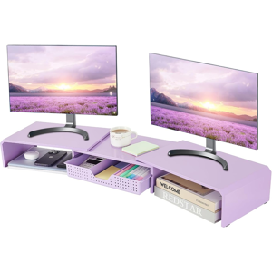 Does Not Apply Dual Monitor Stand Riser With Drawer, Desk Organizer And Accessories, Metal Lapt Does Not Apply Dual Monitor Stand Riser With Drawer, Desk Organizer And Accessories, Metal Lapt