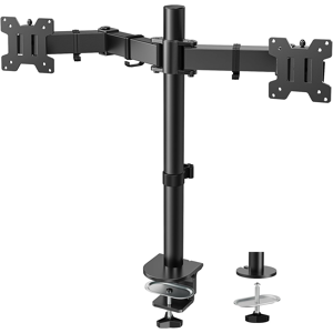 Does Not Apply Dual Monitor Arm Desk Mount For 13-32'' Screens, Heavy-Duty Steel Adjustable Arm Does Not Apply Dual Monitor Arm Desk Mount For 13-32'' Screens, Heavy-Duty Steel Adjustable Arm