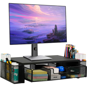 Does Not Apply Computer Monitor Stand Riser With Drawer And Pen Holders, Desk Organizer And Acc Does Not Apply Computer Monitor Stand Riser With Drawer And Pen Holders, Desk Organizer And Acc