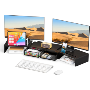 Does Not Apply Dual Monitor Stand Riser For 3 Monitors, Desk Organizer With 2 Drawer And Smartp Does Not Apply Dual Monitor Stand Riser For 3 Monitors, Desk Organizer With 2 Drawer And Smartp