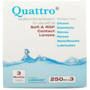 Abatron Quattro Multifunctional Contact Lens Solution 3 Month Pack - Soft And Rgp Lenses Abatron Quattro Multifunctional Contact Lens Solution 3 Month Pack - Soft And Rgp Lenses
