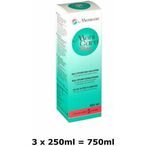 Menicare Plus Menicon Multipurpose Solution Hard & Rgp Contact Lenses 250ml X3 Menicare Plus Menicon Multipurpose Solution Hard & Rgp Contact Lenses 250ml X3