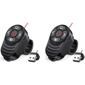 2x Rechargeable Usb Type C Presentation Clicker,Finger Presentations7682 2x Rechargeable Usb Type C Presentation Clicker,Finger Presentations7682