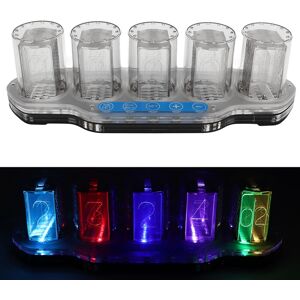 Rgb Tube Clock Led Table Clock 24 Hour Usb Powered Adjustable Modes Digital Sg Rgb Tube Clock Led Table Clock 24 Hour Usb Powered Adjustable Modes Digital Sg