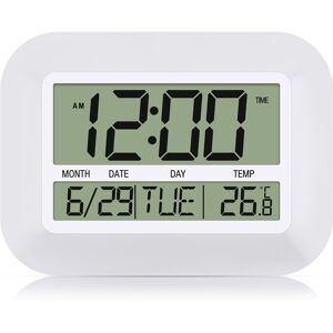 Sodial 2x(Digital Wall Clock Battery Operated Simple Temperature4638 Sodial 2x(Digital Wall Clock Battery Operated Simple Temperature4638