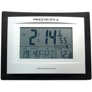 Precision Large Screen Digital Alarm Clock Lcd Radio Controlled Temp Day Month Display Precision Large Screen Digital Alarm Clock Lcd Radio Controlled Temp Day Month Display