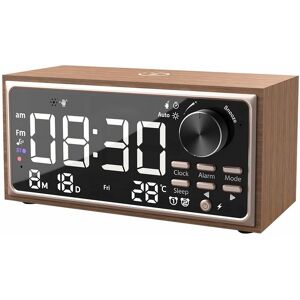 Sodial Vintage Dual Alarm Clock Radio With Charging, Fm Radio, Led Display,6285 Sodial Vintage Dual Alarm Clock Radio With Charging, Fm Radio, Led Display,6285