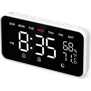 Sodial 2x(Digital Alarm Clocks For Bedrooms, Loud Alarm Clock For Heavy Sleepers7208 Sodial 2x(Digital Alarm Clocks For Bedrooms, Loud Alarm Clock For Heavy Sleepers7208