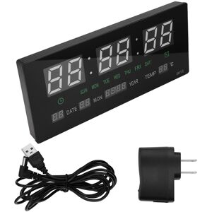 Sodial 2x(Led Calendar Electronic Clock Digital Wall Clock Alarm Hourly7439 Sodial 2x(Led Calendar Electronic Clock Digital Wall Clock Alarm Hourly7439
