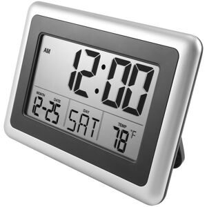 Sodial 2x(Digital Wall Clock, Lcd Display, Battery Operated, Indoor Temperature,1294 Sodial 2x(Digital Wall Clock, Lcd Display, Battery Operated, Indoor Temperature,1294