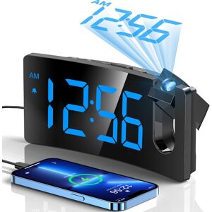Goloza Projection Alarm Clocks Bedside, Digital Clock With 180° Projector, 3-L Goloza Projection Alarm Clocks Bedside, Digital Clock With 180° Projector, 3-L