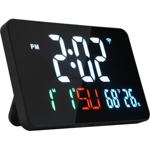 Digital Clock Alarm Clock Wifi Clock, Extra Letters, Temperature And8700 Digital Clock Alarm Clock Wifi Clock, Extra Letters, Temperature And8700