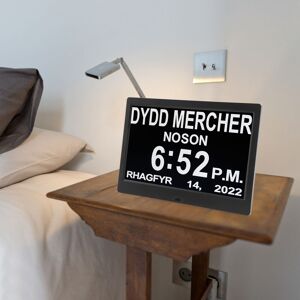 ˙black Digital Calendar Alarm Clock 10 Inch Large Display Wifi Auto Dimmable ˙black Digital Calendar Alarm Clock 10 Inch Large Display Wifi Auto Dimmable