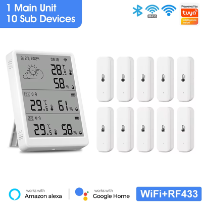 Does Not Apply Tuya Wifi Weather Station Digital Thermometer Room Hygrometer Rf433 Indoor Outdo Does Not Apply Tuya Wifi Weather Station Digital Thermometer Room Hygrometer Rf433 Indoor Outdo