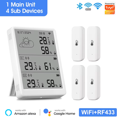 Does Not Apply Tuya Wifi Weather Station Digital Thermometer Room Hygrometer Rf433 Indoor Outdo Does Not Apply Tuya Wifi Weather Station Digital Thermometer Room Hygrometer Rf433 Indoor Outdo