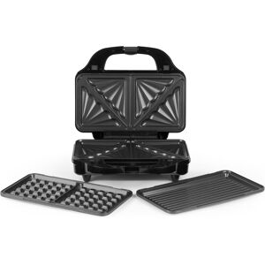 Salter 3-In-1 Snack Maker: Toaster, Waffle Maker & Panini Press With Non-Stick P Salter 3-In-1 Snack Maker: Toaster, Waffle Maker & Panini Press With Non-Stick P
