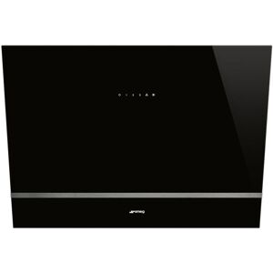 Smeg 80cm Angled Chimney Cooker Hood - Black Kv28n Smeg 80cm Angled Chimney Cooker Hood - Black Kv28n