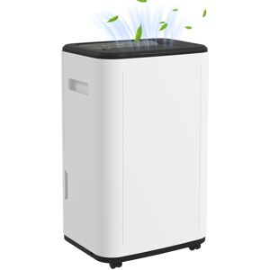 Homcom 20l/day 6l Dehumidifier, Portable Quiet Air Dehumidifier For Laundry Homcom 20l/day 6l Dehumidifier, Portable Quiet Air Dehumidifier For Laundry