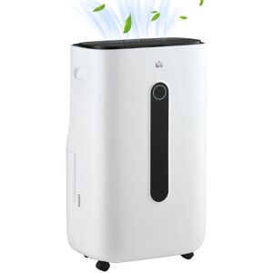 Homcom Portable Dehumidifier With Air Purifier Filter 24h Timer Home Laundry Basement Homcom Portable Dehumidifier With Air Purifier Filter 24h Timer Home Laundry Basement