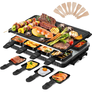 Hengbo Factory 2-In-1 Raclette Grill 8 Personen Indoor Electric Grill 8 Mini Non Stick Pan For Hengbo Factory 2-In-1 Raclette Grill 8 Personen Indoor Electric Grill 8 Mini Non Stick Pan For
