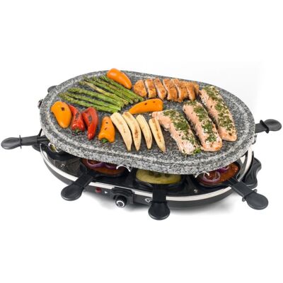 Electric Stone Raclette Grill Non-Stick Indoor Tabletop Appliance Giles & Posner Electric Stone Raclette Grill Non-Stick Indoor Tabletop Appliance Giles & Posner