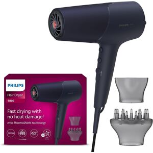 Philips Hair Dryer 5000 Series, Thermoshield Technology, Ionic, With Nozzle And Philips Hair Dryer 5000 Series, Thermoshield Technology, Ionic, With Nozzle And