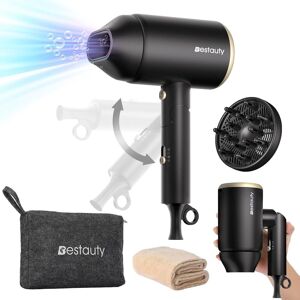 Bestauty Hair Dryer Travel Hair Dryer, Powerful Ionic Hairdryer With 3 Temperat Bestauty Hair Dryer Travel Hair Dryer, Powerful Ionic Hairdryer With 3 Temperat