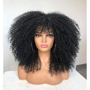 cocrowns Cocrowns 16inch Afro Kinky Curly Wig With Bangs Long Curly Wigs For Black Women cocrowns Cocrowns 16inch Afro Kinky Curly Wig With Bangs Long Curly Wigs For Black Women
