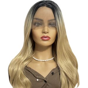 Wind Flying Lace Wig Black Blonde Long Curly Hair Wig Head Covering For7661 Wind Flying Lace Wig Black Blonde Long Curly Hair Wig Head Covering For7661