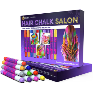 Does Not Apply Hair Chalk Gift For Girls - 10 Temporary Non-Toxic Easy Washable Hair Dye Colour Does Not Apply Hair Chalk Gift For Girls - 10 Temporary Non-Toxic Easy Washable Hair Dye Colour